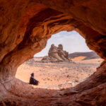 Tuareg people worship their desert home. Their presence lends both perspective and a regal presence to the stunning landscapes of Tadrart (image by Inger Vandyke)