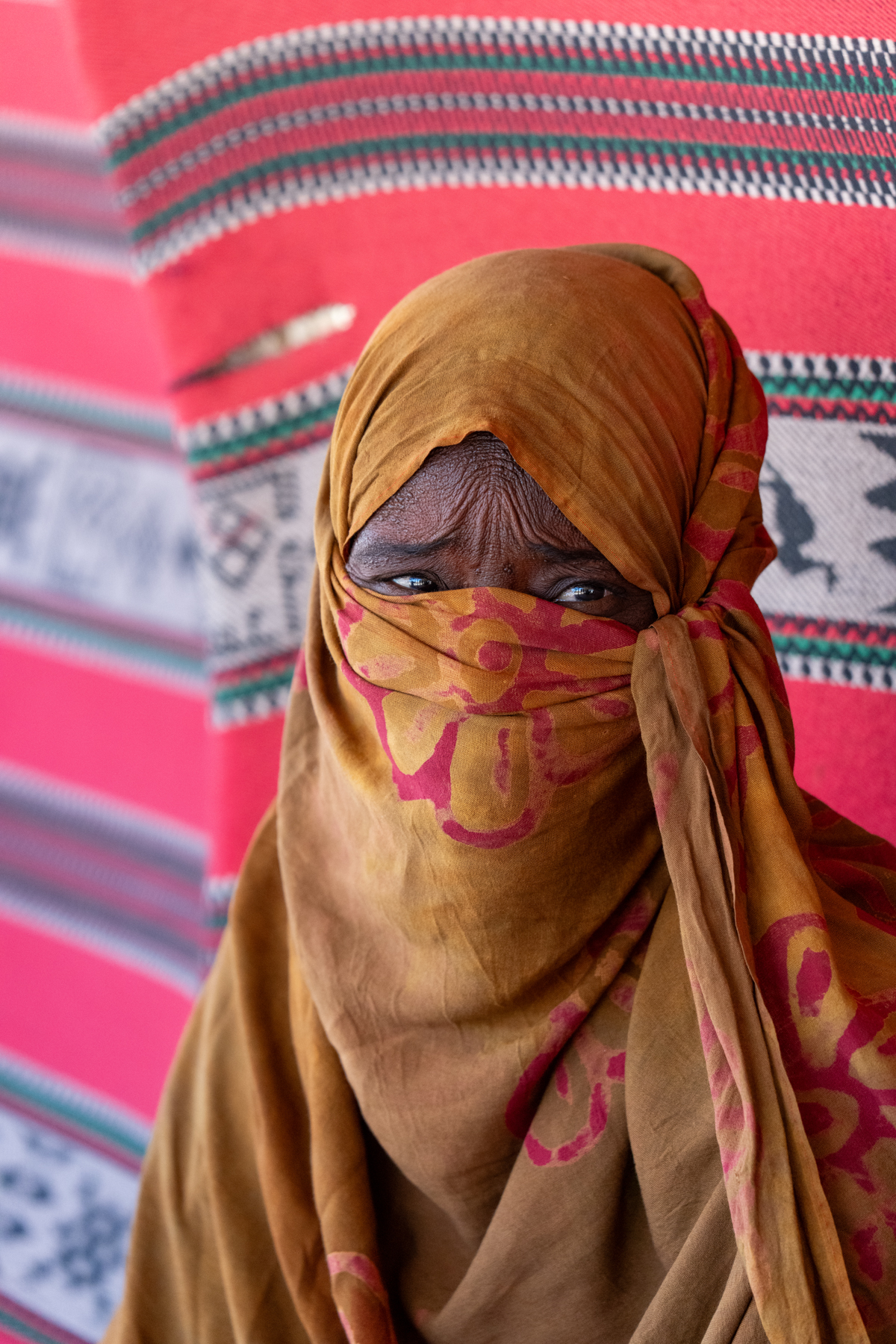 The wondrous wrinkles of time. Portrait of a nomadic Tuareg woman whose frown wrinkles disappeared in a smile when we shared laughs in her camp (image by Inger Vandyke)