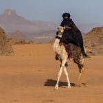 Tuareg man on camel (image by Inger Vandyke)
