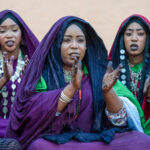 Tuareg women singing at Tahamat (image by Inger Vandyke)