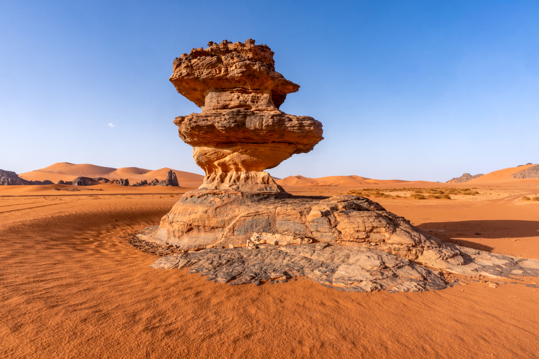 Wind-eroded rock pillar in Tadrart (image by Inger Vandyke)