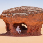 The rock pillars of Tadrart are sometimes able to swallow humans! (image by Inger Vandyke)