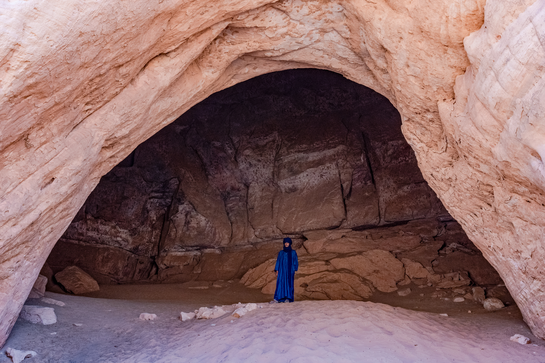 Aldenj cave is the largest in Tadrart (image by Inger Vandyke)