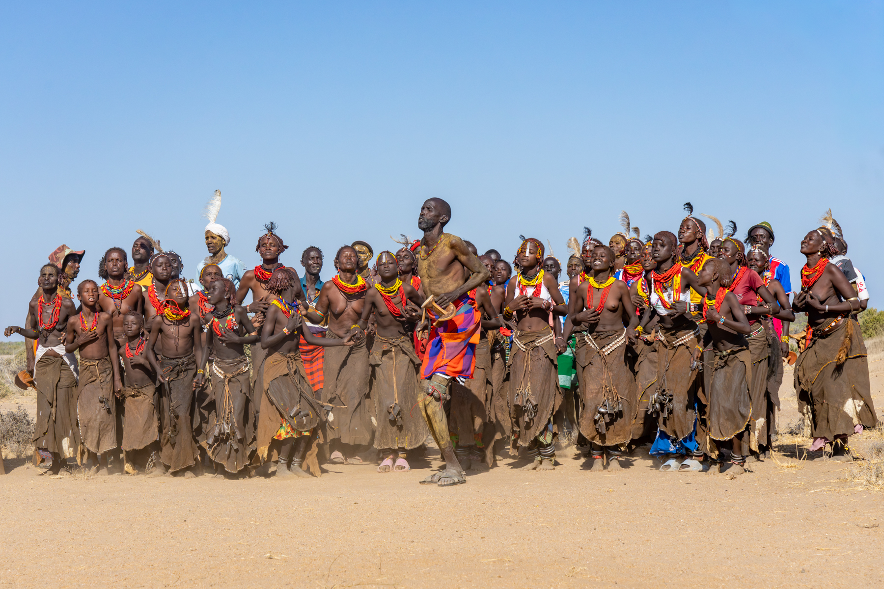 Dassanech people celebrating Guol in remote Kenya (image by Inger Vandyke)