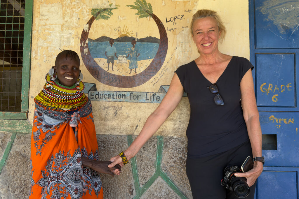 Inger with Veronica's mother (image by Inger Vandyke)