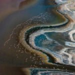 Flamingoes flying over the wildly beautiful shores of Lake Magadi (image by Inger Vandyke)