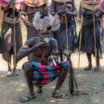 A Pokot headman sniffs some snuff before performing a ceremony (image by Inger Vandyke)
