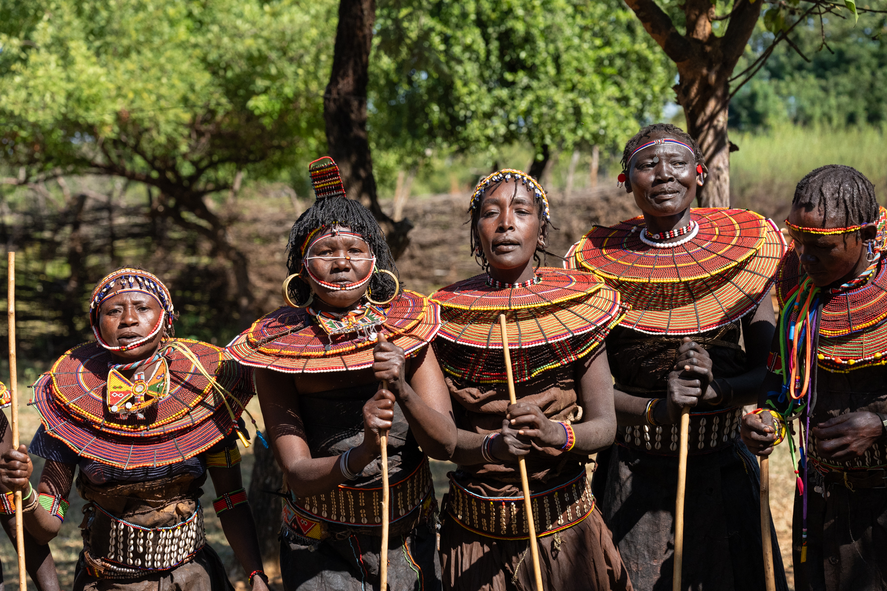 Pokot women at a ceremony in remote Kenya (image by Inger Vandyke)