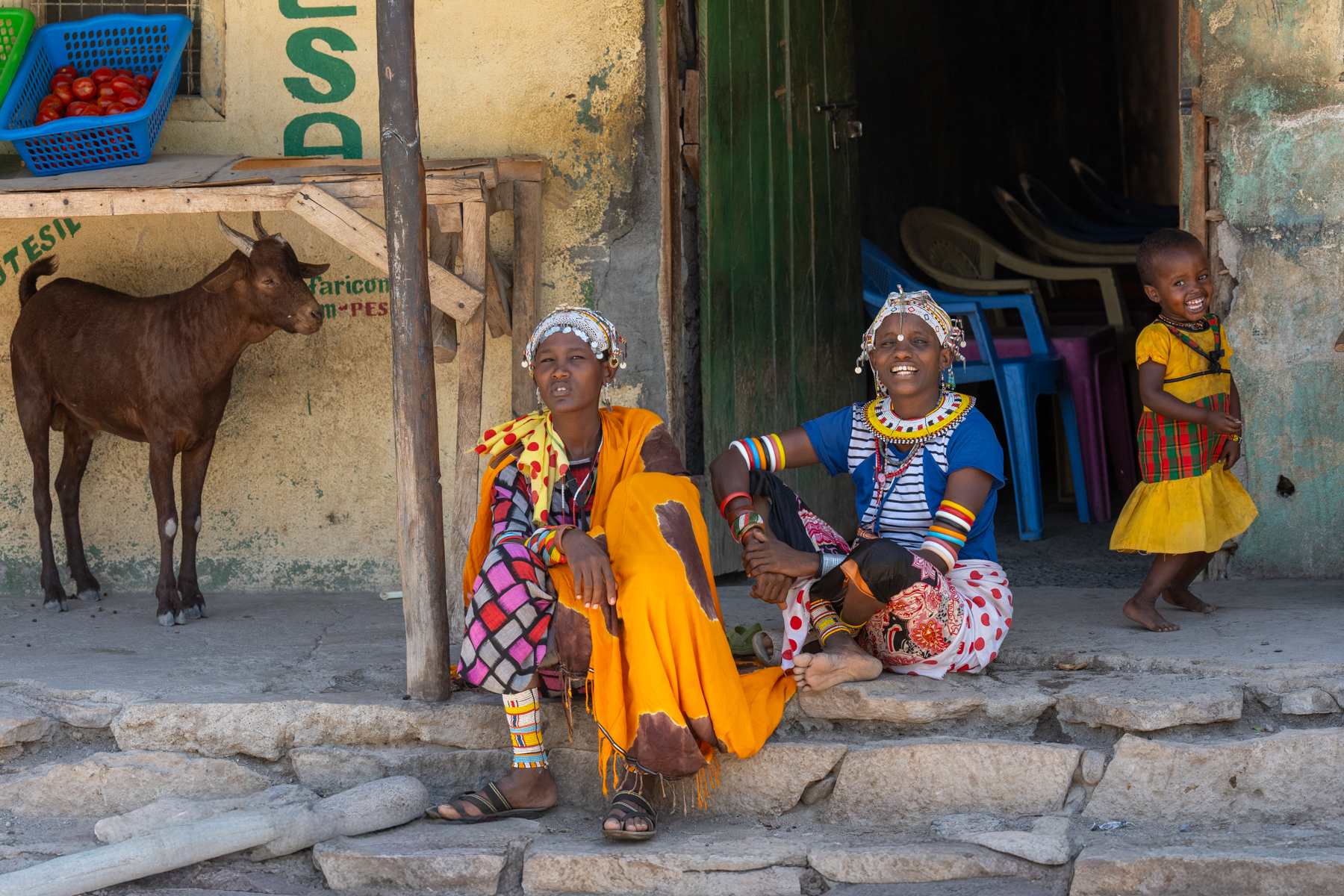 Street scene in Loyangalani (image by Inger Vandyke)