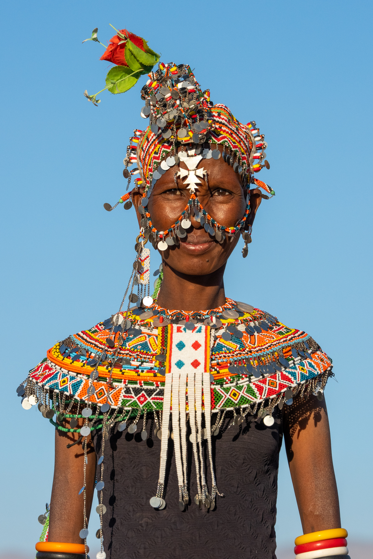 Stunningly decorated Rendille woman (image by Inger Vandyke)