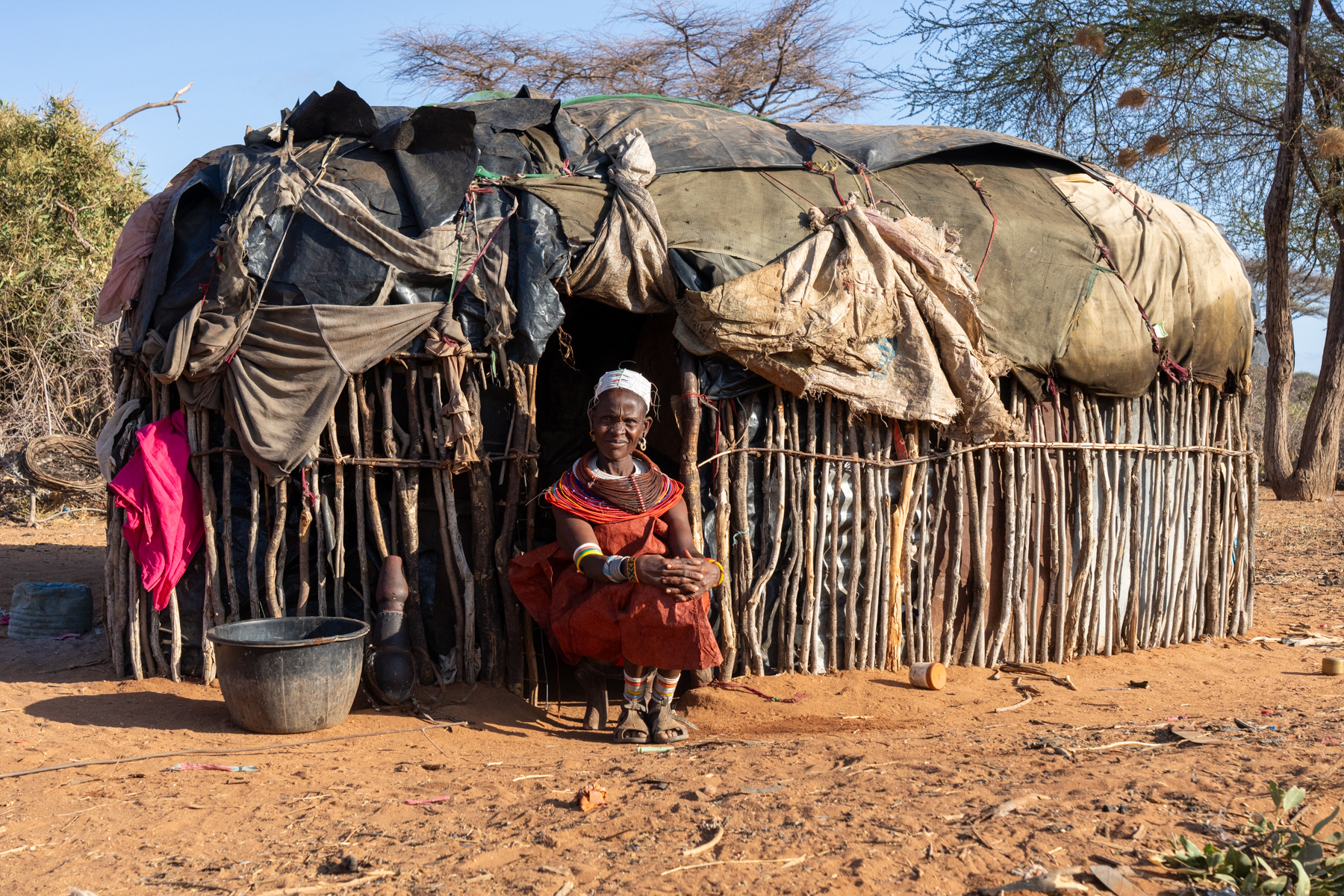 A typical Samburu home (image by Inger Vandyke)