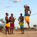 Samburu are culturally related to Maasai and their ceremonies usually involve very high jumps, similar to the Maasai (image by Inger Vandyke)