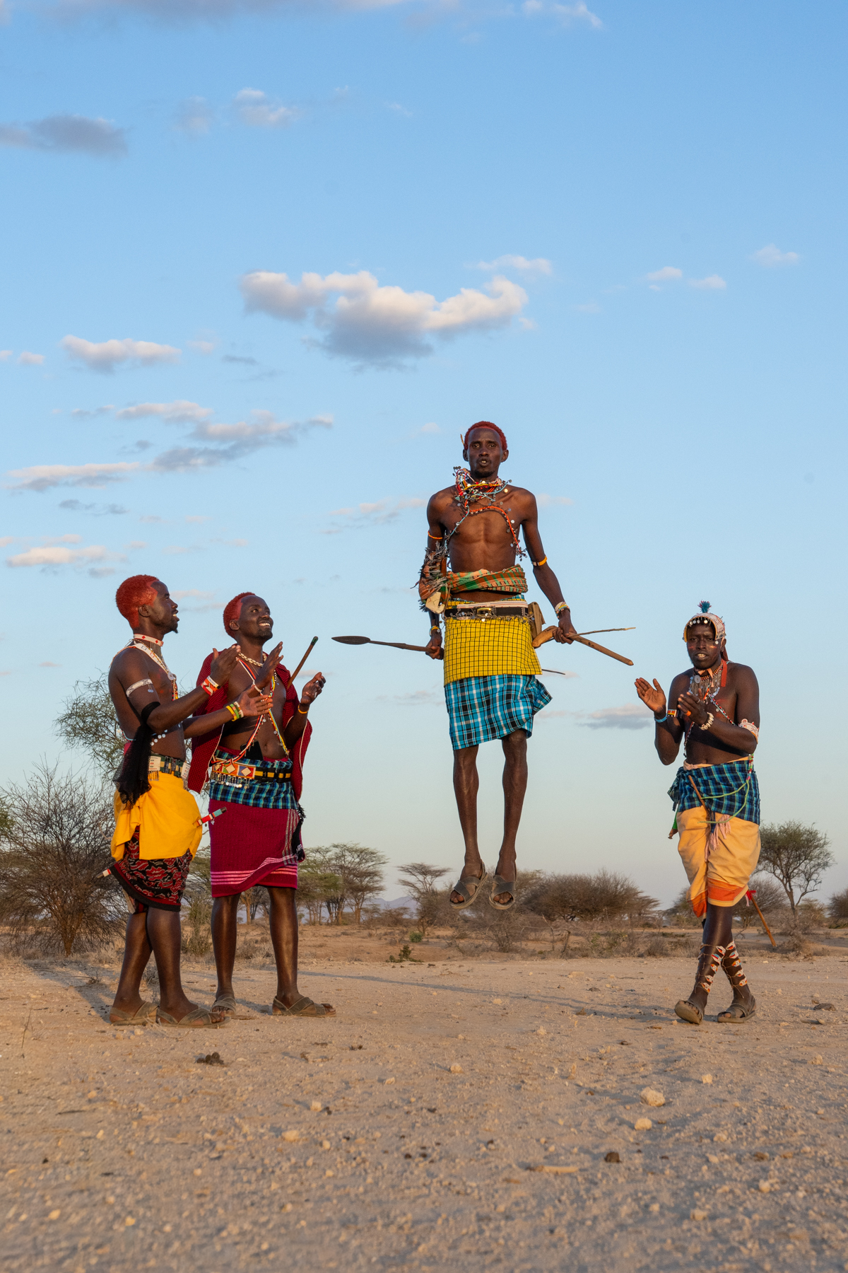Jumping Samburu Moran (image by Inger Vandyke)