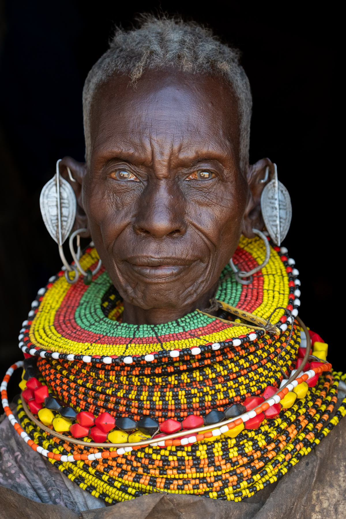 A striking elderly Turkana woman (image by Inger Vandyke)