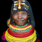 A Turkana woman dressed up to attend a wedding (image by Inger Vandyke)