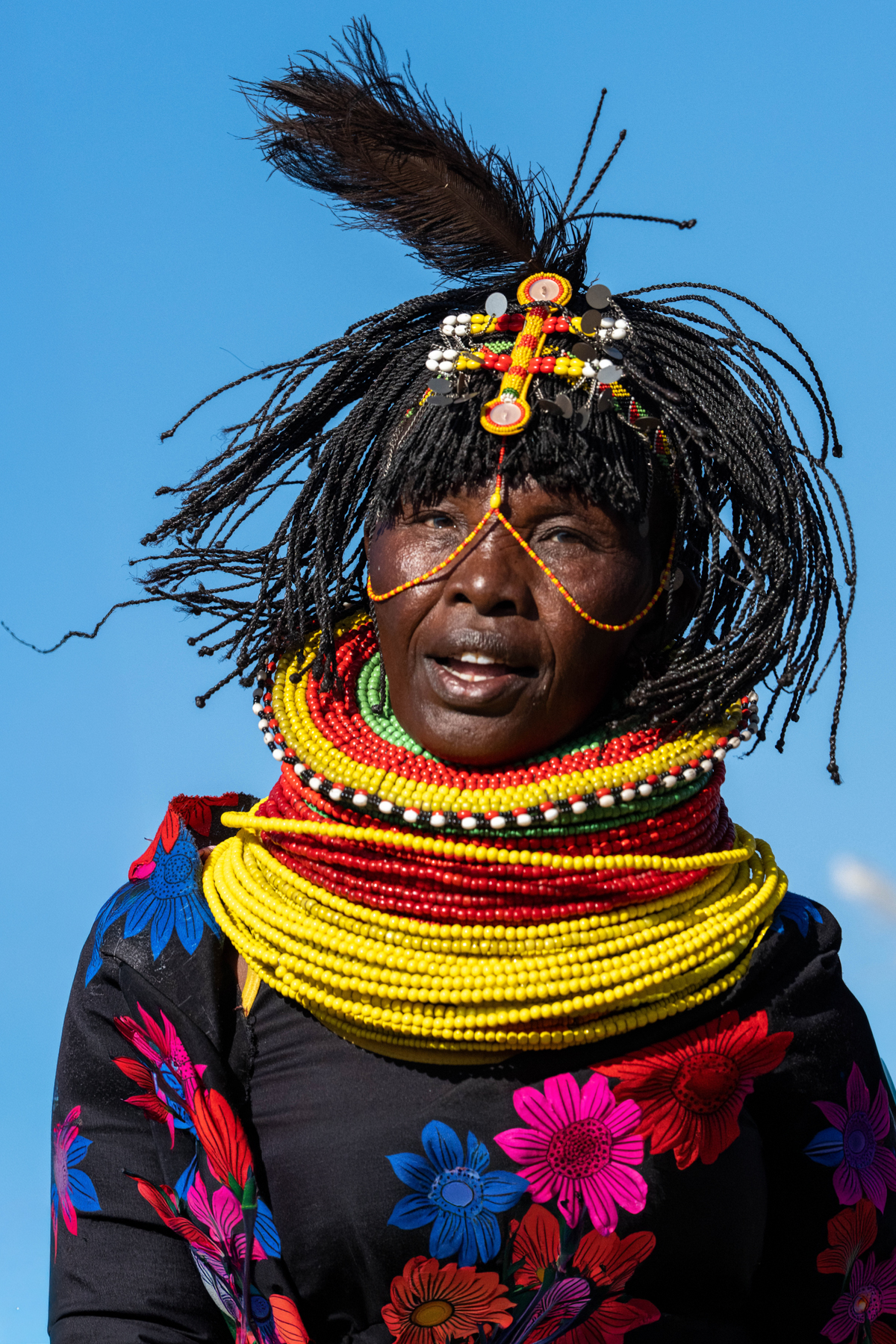The energetic dancing of Turkana women at a wedding (image by Inger Vandyke)