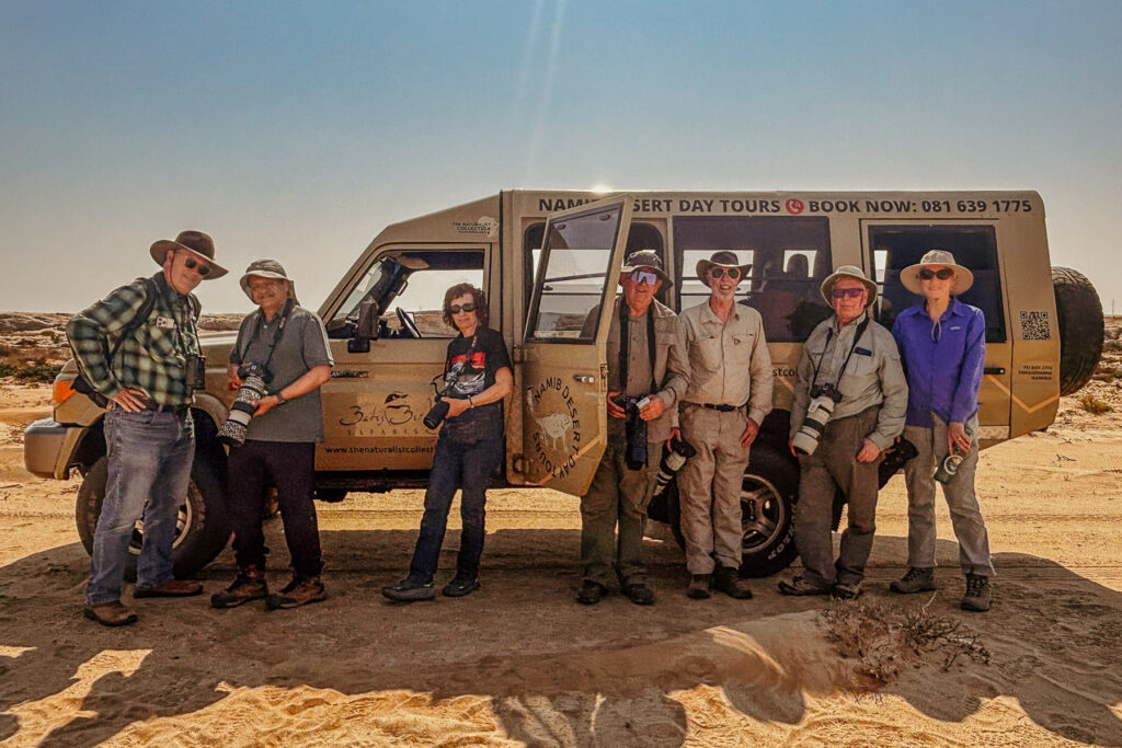 We'd had a morning desert storm, keeping us in Swakopmund. But that subsided enough for us to head out into the Namib Desert in search of reptiles! (image by Virginia Wilde)