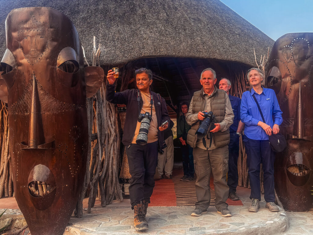 It's a fair old drive through Damaraland and the Khowarib Gorge, so a drink at the lodge when we arrived was very welcome! (image by Virginia Wilde)