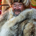 Portrait of a Mongolian herder whose family we visited during our journey. The family raises Bactrian camels and invited us into their home to photograph their daily life (image by Ingrid Koedood)