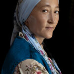 Portrait of Luusha, a member of the second Kazakh eagle-hunter family who welcomed us into their yurts (image by Ingrid Koedood)
