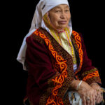 Jamalan, wife of renowned Kazakh eagle hunter Bashakan (image by Ingrid Koedood)
