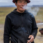 One last portrait before saying goodbye to the Mongolian family who had welcomed us into their ger for lunch (image by Ingrid Koedood)