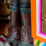 A pair of traditional Mongolian boots, spotted inside a ger (image by Ingrid Koedood)