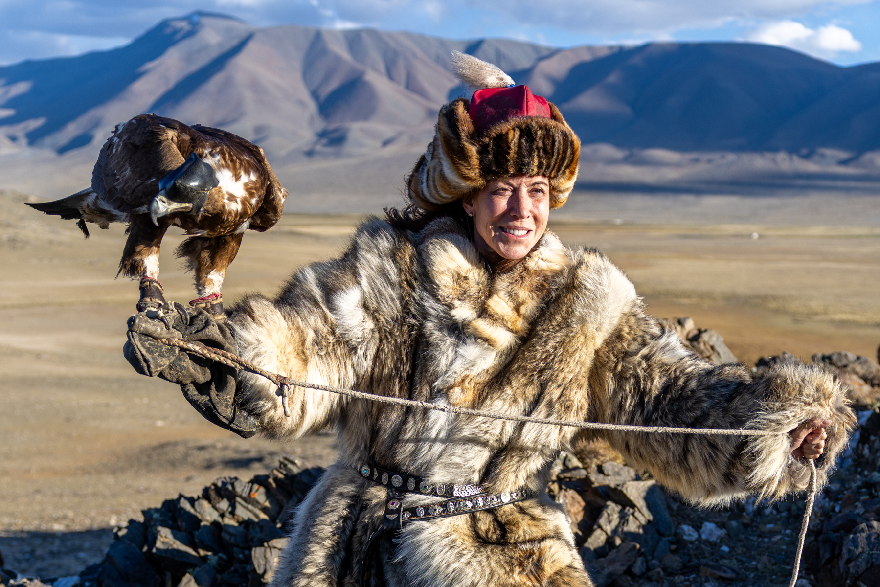 Porter is becoming an eagle hunter herself (image by Ingrid Koedood)